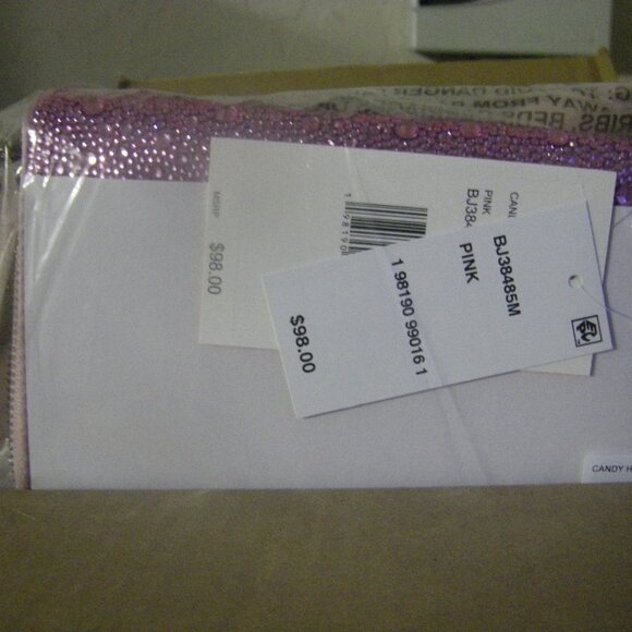 Betsey Johnson Kitsch Candy Hearts Wallet On Chain Pink Pink NWT - Picture 10 of 12